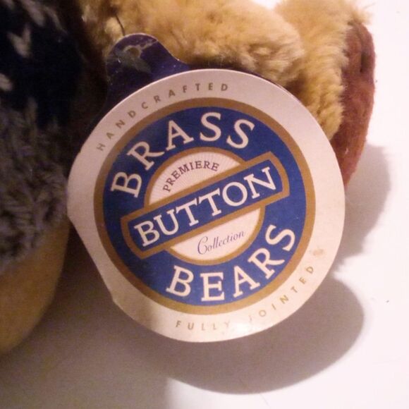 Pickford Brass Button Bears Sherwood Stuffed Plush 11" Jointed - Picture 4 of 4